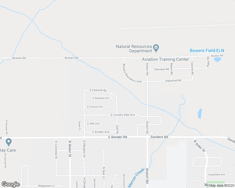 map of restaurants, bars, coffee shops, grocery stores, and more near 430 Gail Road in Ellensburg