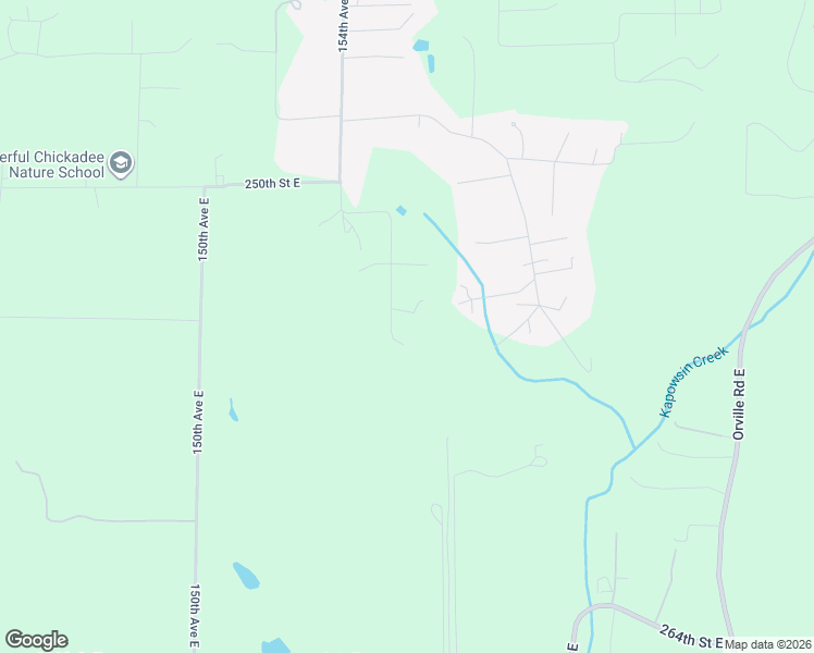 map of restaurants, bars, coffee shops, grocery stores, and more near 25407 155th Avenue Court East in Graham
