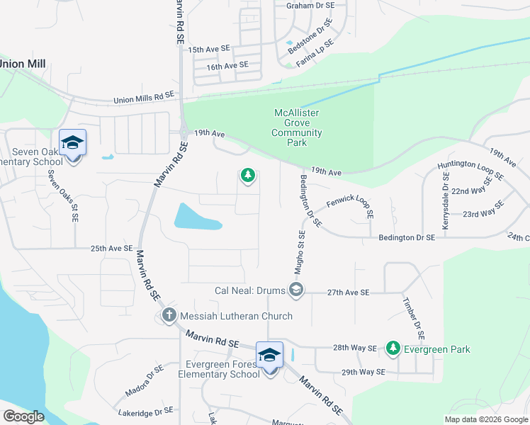 map of restaurants, bars, coffee shops, grocery stores, and more near 2248 21st Avenue Southeast in Olympia