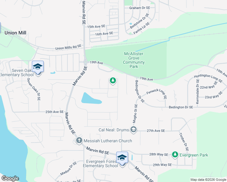 map of restaurants, bars, coffee shops, grocery stores, and more near 2248 21st Avenue Southeast in Olympia