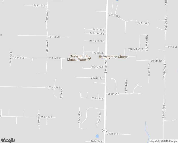 map of restaurants, bars, coffee shops, grocery stores, and more near 10014 251st Street East in Graham