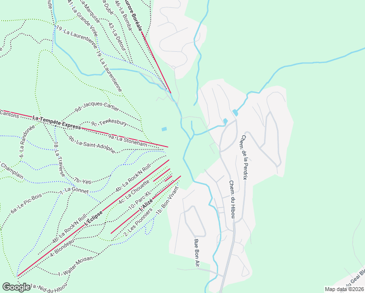 map of restaurants, bars, coffee shops, grocery stores, and more near 620 Chemin du Hibou in Stoneham-et-Tewkesbury