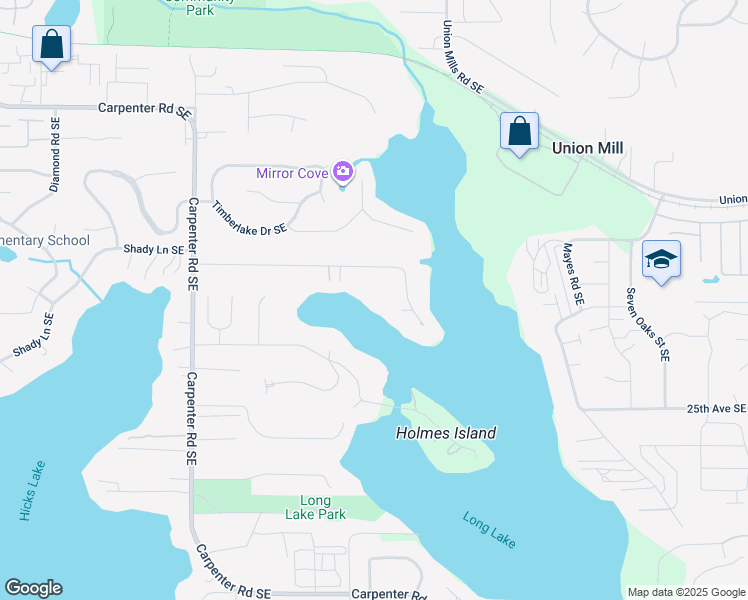 map of restaurants, bars, coffee shops, grocery stores, and more near 7311 20th Avenue Southeast in Olympia