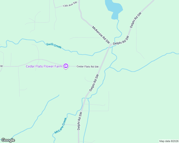 map of restaurants, bars, coffee shops, grocery stores, and more near 5411 Cedar Flats Road Southwest in Olympia