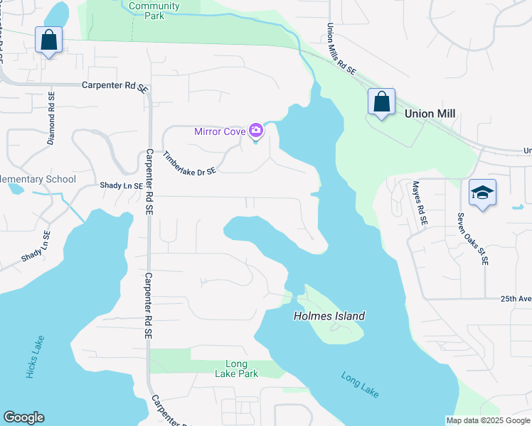 map of restaurants, bars, coffee shops, grocery stores, and more near 7311 20th Avenue Southeast in Olympia