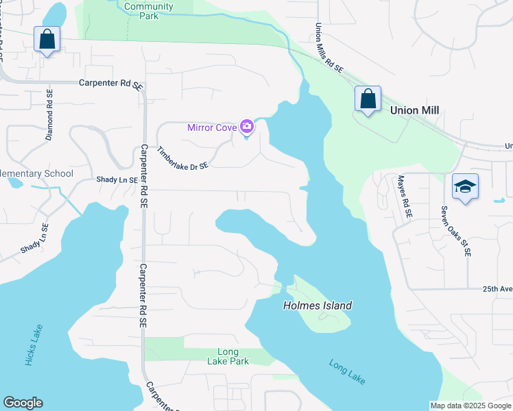 map of restaurants, bars, coffee shops, grocery stores, and more near 7311 20th Avenue Southeast in Olympia