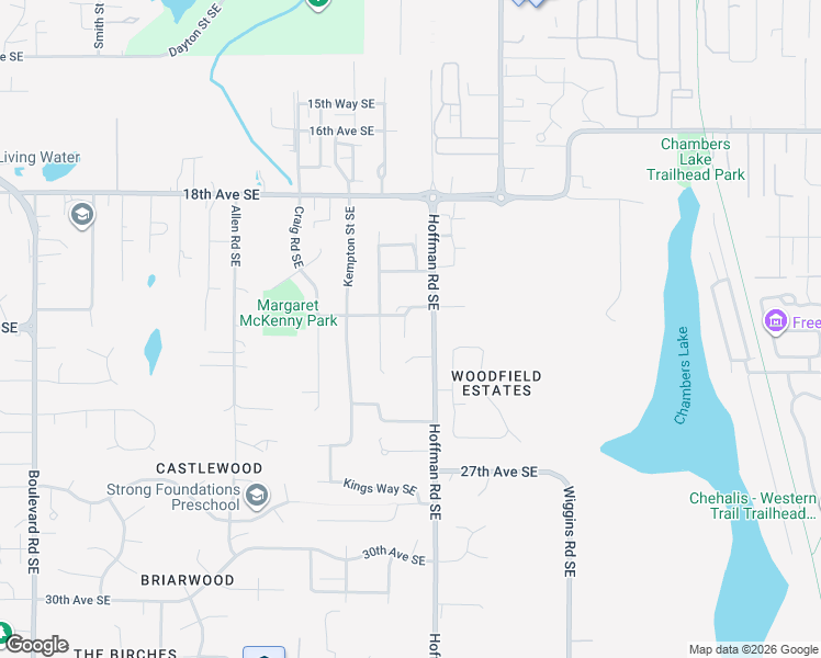 map of restaurants, bars, coffee shops, grocery stores, and more near 3705 22nd Avenue Southeast in Olympia