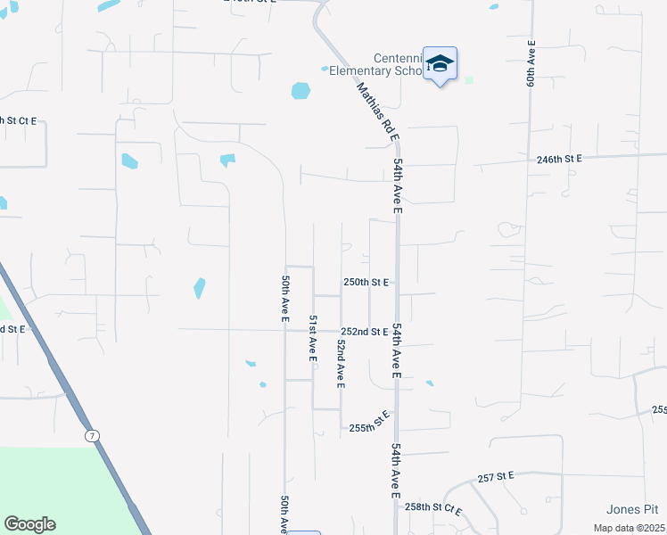 map of restaurants, bars, coffee shops, grocery stores, and more near 24916 52nd Avenue East in Graham