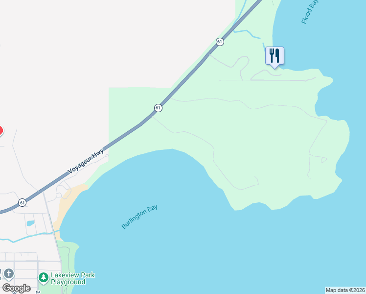 map of restaurants, bars, coffee shops, grocery stores, and more near 1468 Burlington Road in Two Harbors