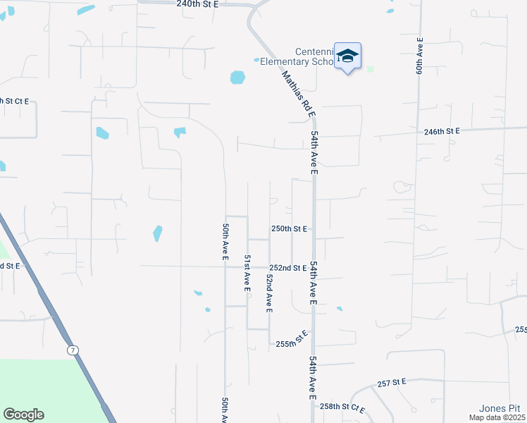 map of restaurants, bars, coffee shops, grocery stores, and more near 24916 52nd Avenue East in Graham