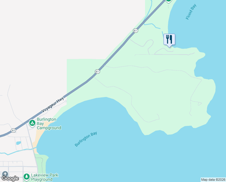 map of restaurants, bars, coffee shops, grocery stores, and more near 1468 Burlington Road in Two Harbors