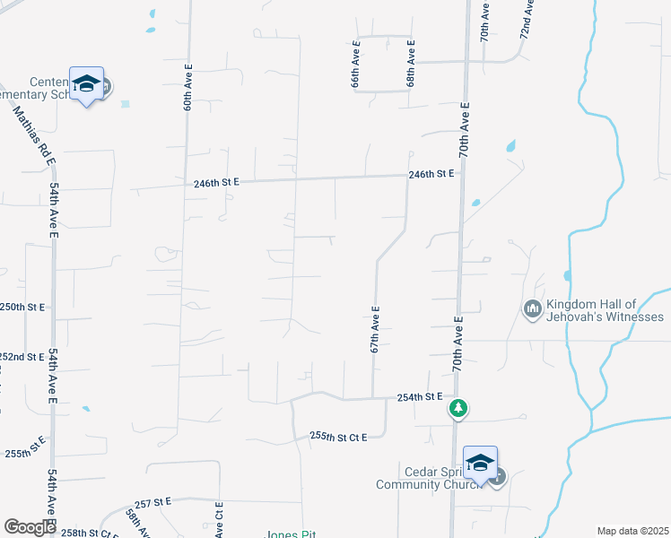 map of restaurants, bars, coffee shops, grocery stores, and more near 24811 64th Avenue East in Graham