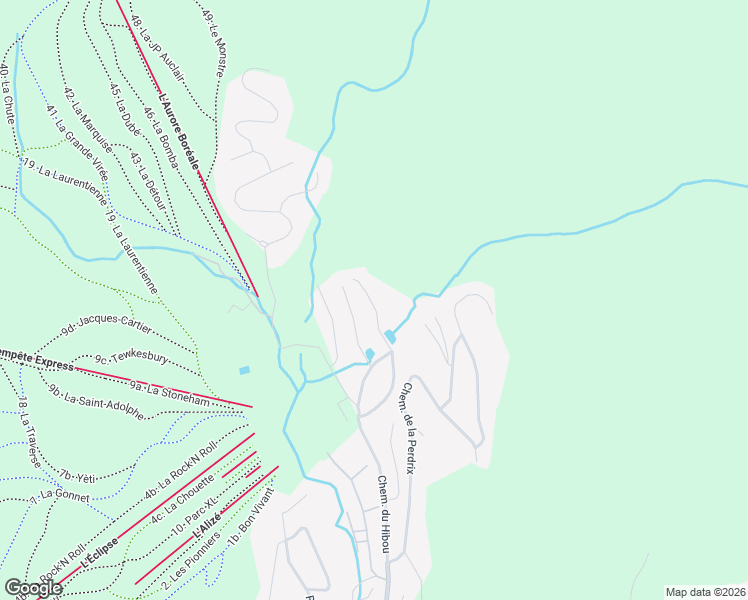 map of restaurants, bars, coffee shops, grocery stores, and more near 29 Chemin des Chablis in Stoneham-et-Tewkesbury
