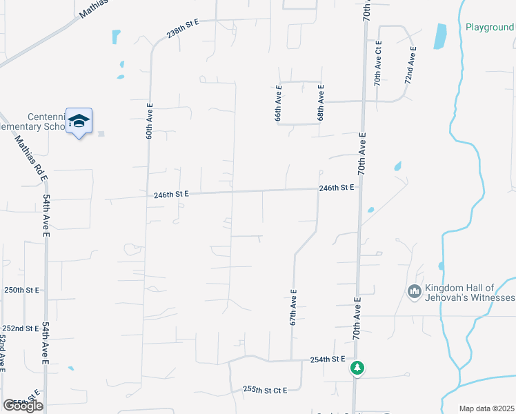 map of restaurants, bars, coffee shops, grocery stores, and more near 24612 65th Avenue Court East in Graham