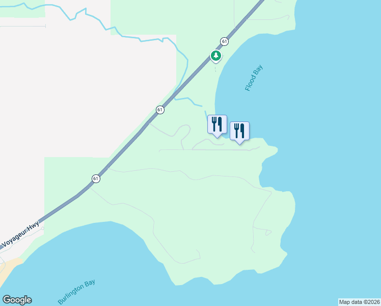 map of restaurants, bars, coffee shops, grocery stores, and more near 1521 Superior Shores Drive in Two Harbors