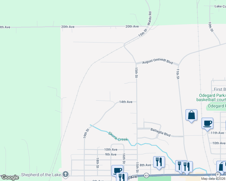 map of restaurants, bars, coffee shops, grocery stores, and more near 1631 14th Avenue in Two Harbors