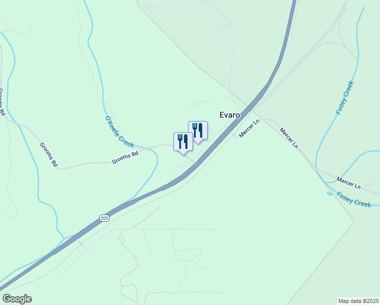 map of restaurants, bars, coffee shops, grocery stores, and more near 6688 Grooms Road in Missoula