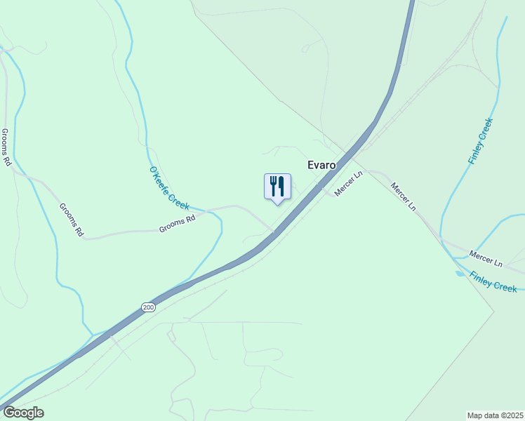 map of restaurants, bars, coffee shops, grocery stores, and more near 6688 Grooms Road in Missoula