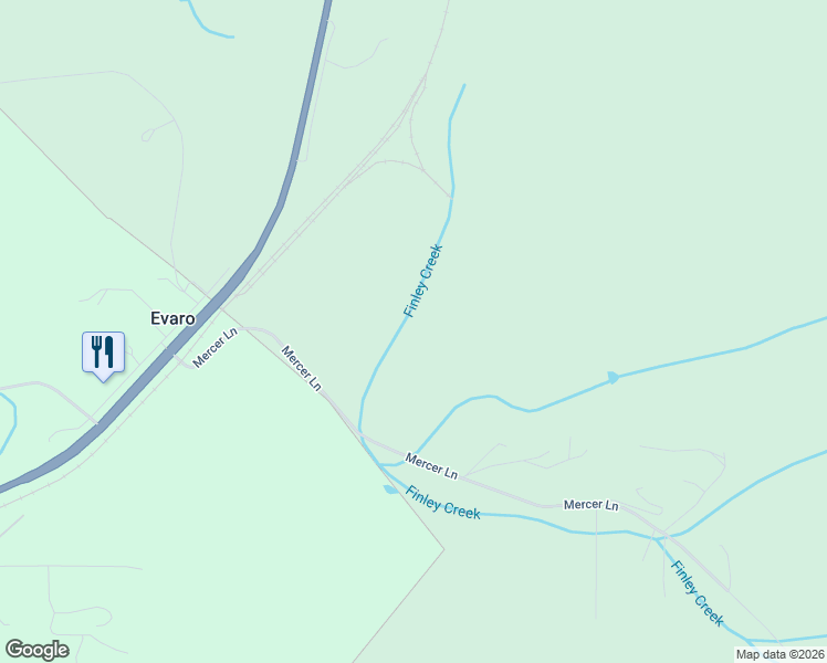 map of restaurants, bars, coffee shops, grocery stores, and more near 6000 Mercer Lane in Missoula