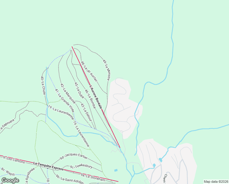 map of restaurants, bars, coffee shops, grocery stores, and more near 10 Chemin Blanc in Stoneham-et-Tewkesbury