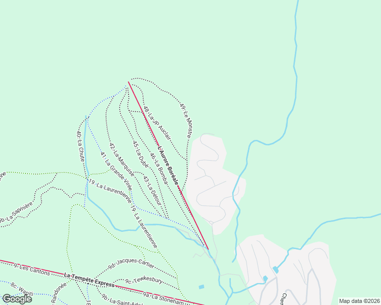 map of restaurants, bars, coffee shops, grocery stores, and more near 1 Chemin Blanc in Stoneham-et-Tewkesbury