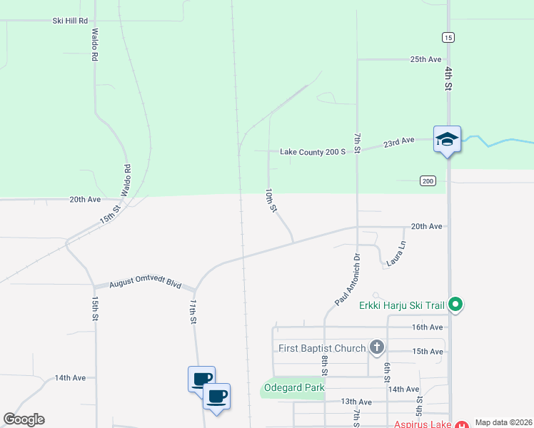 map of restaurants, bars, coffee shops, grocery stores, and more near in Two Harbors