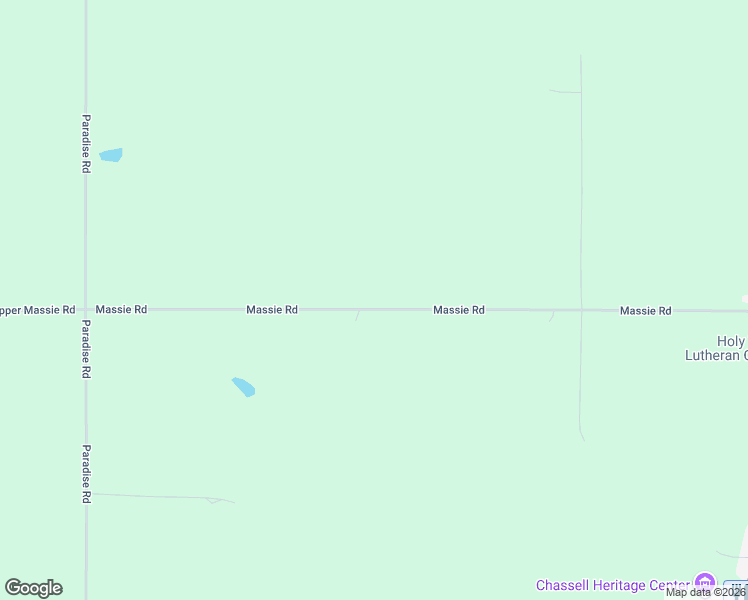 map of restaurants, bars, coffee shops, grocery stores, and more near 21566 Massie Road in Chassell