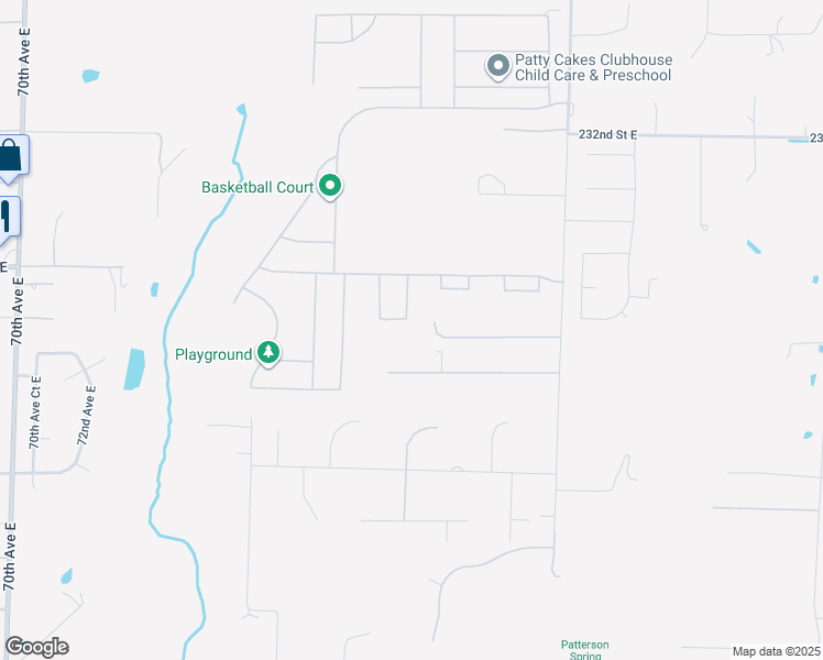 map of restaurants, bars, coffee shops, grocery stores, and more near 8110 237th Street Court East in Graham