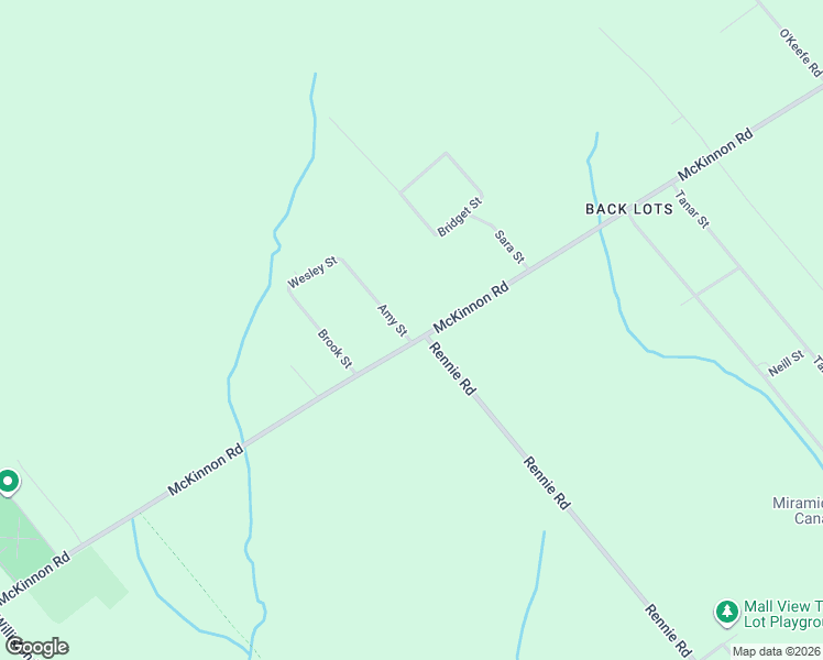 map of restaurants, bars, coffee shops, grocery stores, and more near 267 McKinnon Road in Miramichi