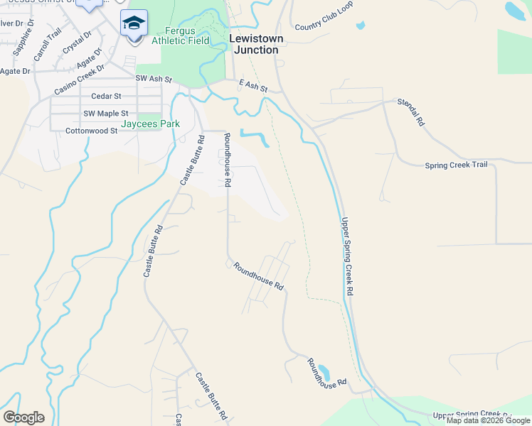 map of restaurants, bars, coffee shops, grocery stores, and more near 208 Southland Road in Lewistown