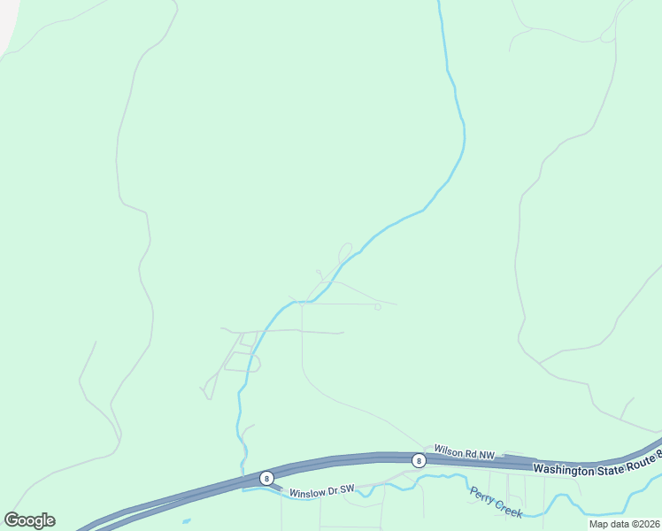 map of restaurants, bars, coffee shops, grocery stores, and more near 1100 Wilson Road Northwest in Olympia