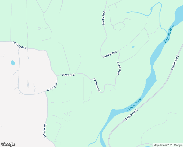 map of restaurants, bars, coffee shops, grocery stores, and more near 16407 229th Street East in Graham