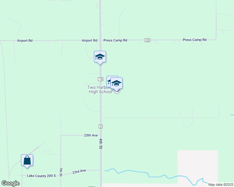 map of restaurants, bars, coffee shops, grocery stores, and more near 1640 County Highway 2 in Two Harbors