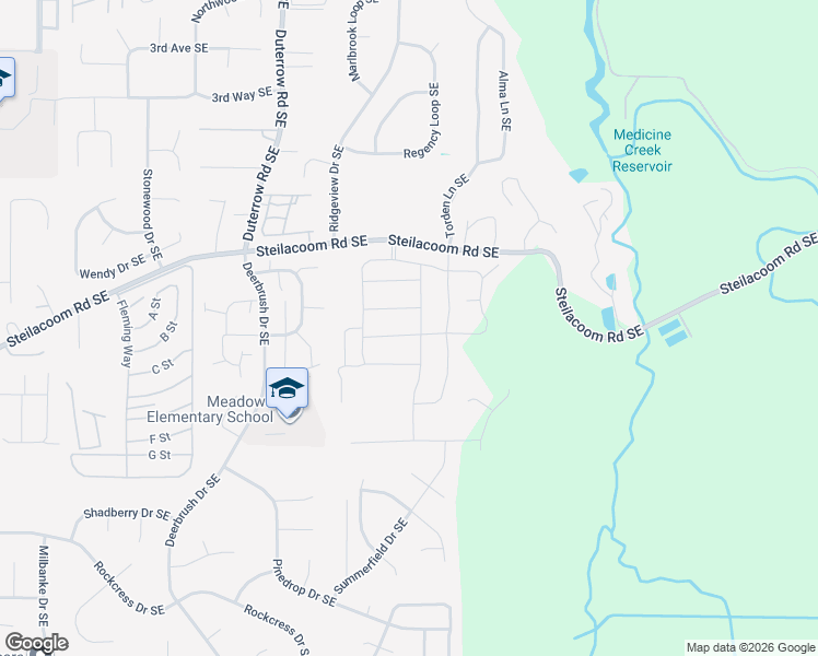 map of restaurants, bars, coffee shops, grocery stores, and more near 9613 7th Avenue Southeast in Olympia