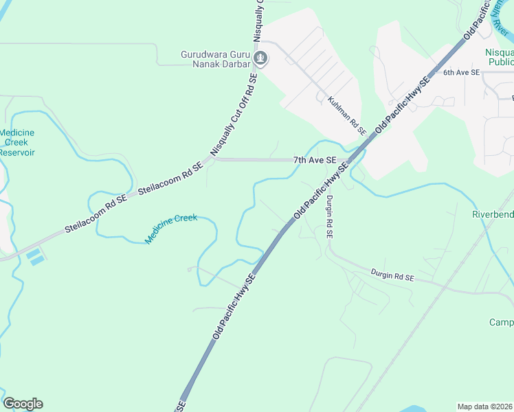 map of restaurants, bars, coffee shops, grocery stores, and more near 827 Old Pacific Highway Southeast in Lacey