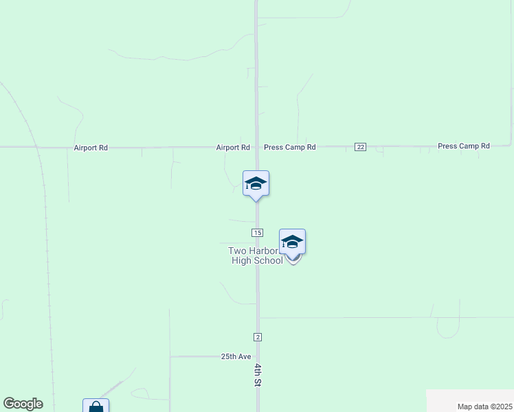 map of restaurants, bars, coffee shops, grocery stores, and more near 1640 County Highway 2 in Two Harbors