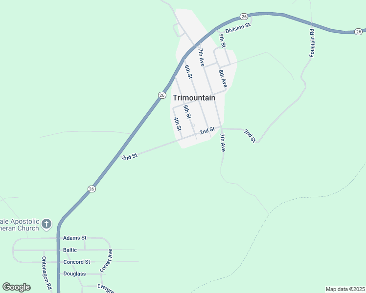 map of restaurants, bars, coffee shops, grocery stores, and more near 15845 2nd Street in Atlantic Mine
