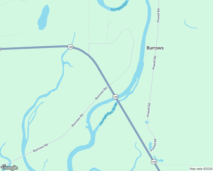 map of restaurants, bars, coffee shops, grocery stores, and more near 1380 Washington 109 in Hoquiam