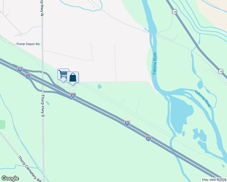 map of restaurants, bars, coffee shops, grocery stores, and more near 300 Wade Rd in Thorp