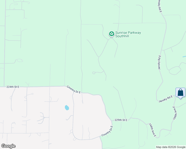map of restaurants, bars, coffee shops, grocery stores, and more near 22116 161st Avenue East in Graham