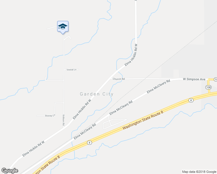 map of restaurants, bars, coffee shops, grocery stores, and more near 433 Elma Hicklin Road West in McCleary