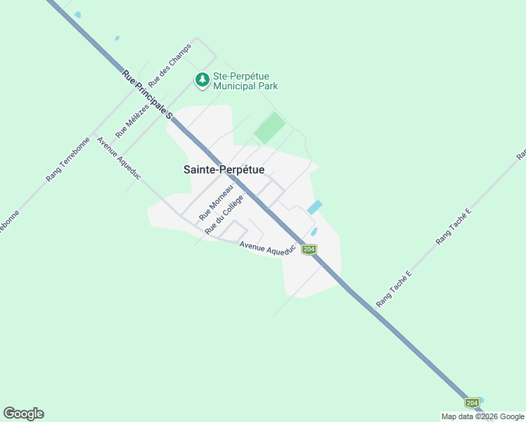 map of restaurants, bars, coffee shops, grocery stores, and more near 382 Rue Principale Sud in Sainte-Perpétue