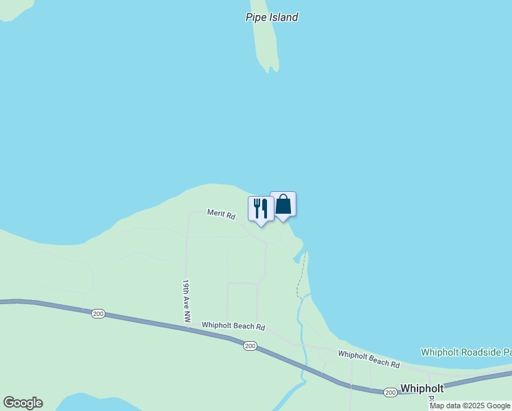 map of restaurants, bars, coffee shops, grocery stores, and more near 6946 Beach View Lane Northwest in Hackensack