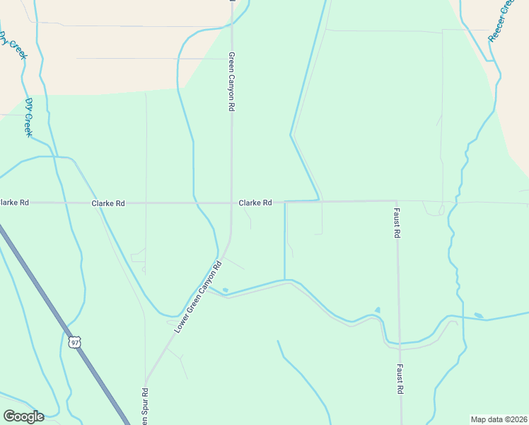 map of restaurants, bars, coffee shops, grocery stores, and more near 1310 Clarke Road in Ellensburg