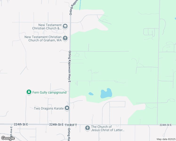 map of restaurants, bars, coffee shops, grocery stores, and more near 21614 137th Avenue East in Graham