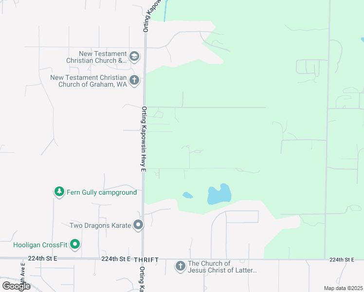map of restaurants, bars, coffee shops, grocery stores, and more near 21614 137th Avenue East in Graham