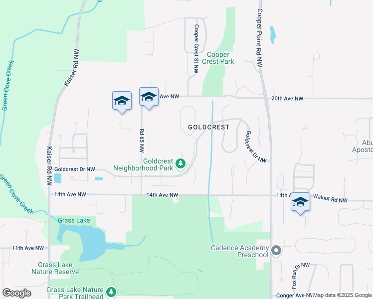 map of restaurants, bars, coffee shops, grocery stores, and more near 1509 Briarwood Court Northwest in Olympia