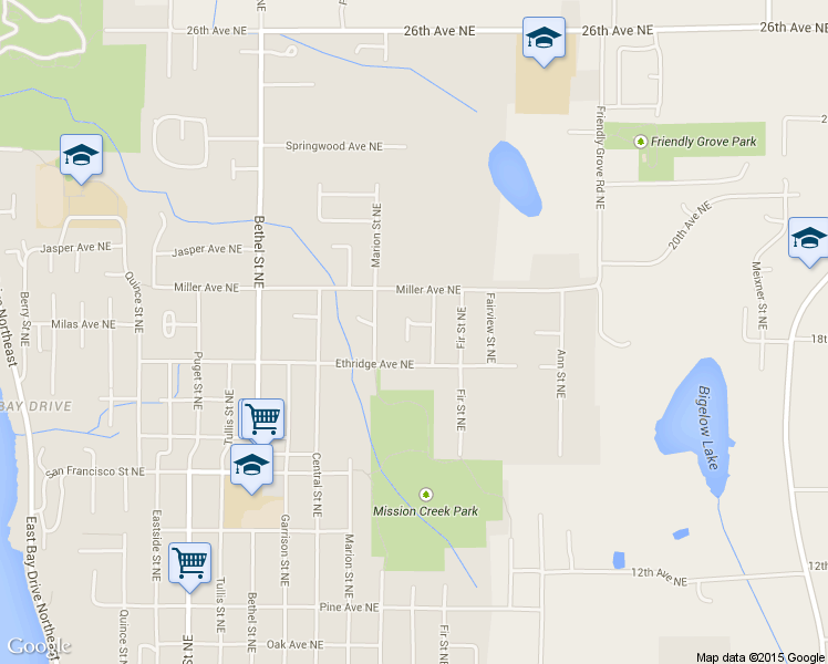 map of restaurants, bars, coffee shops, grocery stores, and more near 1725 18th Court Northeast in Olympia