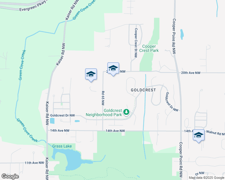 map of restaurants, bars, coffee shops, grocery stores, and more near 3939 20th Avenue Northwest in Olympia