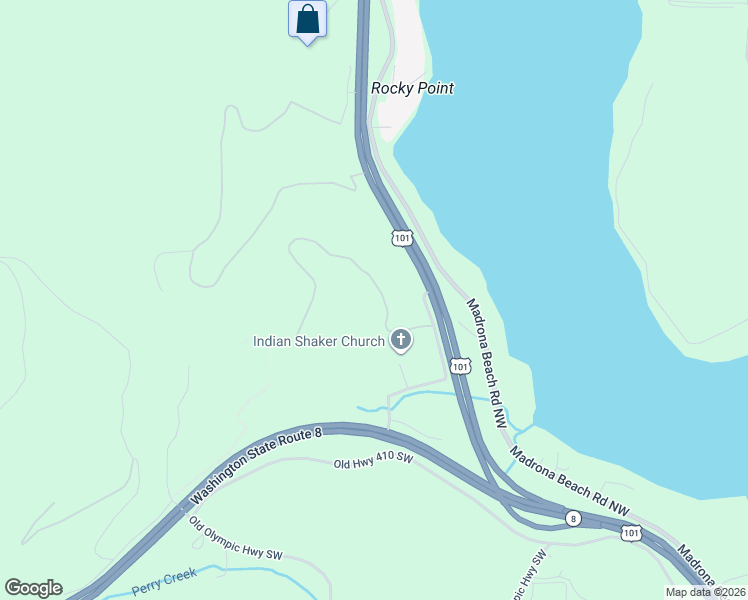 map of restaurants, bars, coffee shops, grocery stores, and more near 6440 19 Th Lane Northwest in Olympia